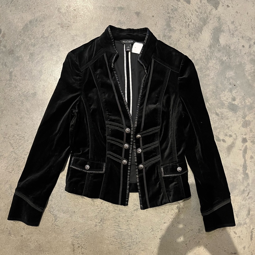 White House Black Market Velvet Jacket